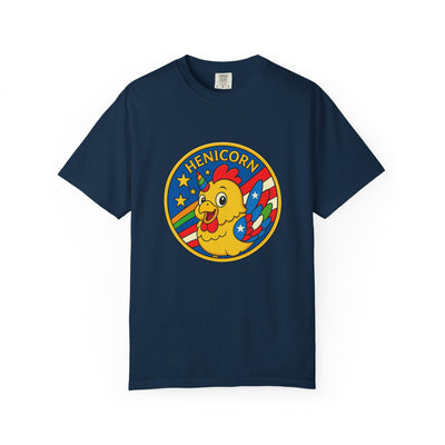 Henicorn Graphic T-Shirt, Funny Gift, Unisex Casual Tee, Quirky Apparel, Chicken Lover Shirt, Celebrate Uniqueness