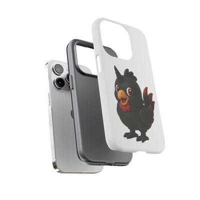 Cute Cartoon Bird Phone Case, Tough Phone Cover, Unique Gift for Bird Lovers, Fun Accessories for Kids, Christmas Present