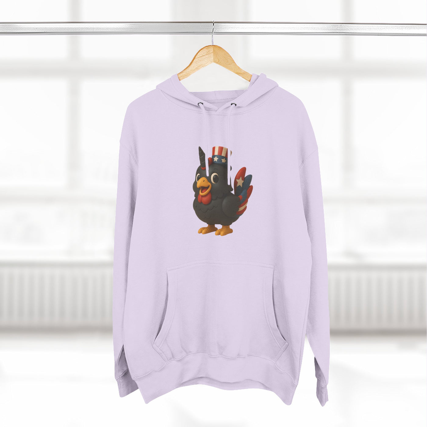 Humorous Fleece Hoodie with Quirky Chicken Design, Cozy Winter Wear, Perfect Gift for Chicken Lovers, Funny Animal Hoodie, Casual Sweatshirt