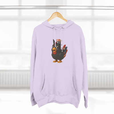 Humorous Fleece Hoodie with Quirky Chicken Design, Cozy Winter Wear, Perfect Gift for Chicken Lovers, Funny Animal Hoodie, Casual Sweatshirt