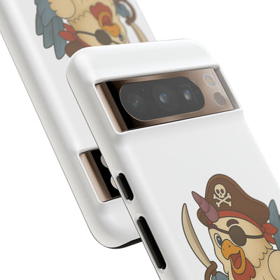 Pirate Chicken Phone Case | Fun Cartoon Cases for Kids, Unisex, Gifts for Gamers, Novelty Accessories, Adventure Theme