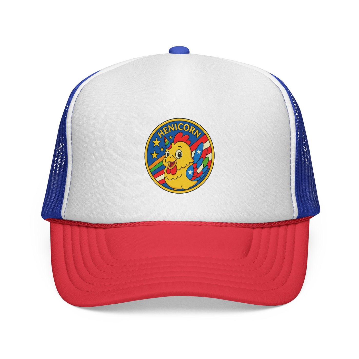 Fun Henicorn Trucker Cap - Whimsical Hat for Festivals, Birthdays, Gifts, Outdoor Adventures, Summer Style