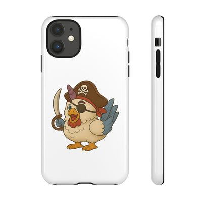 Pirate Chicken Phone Case | Fun Cartoon Cases for Kids, Unisex, Gifts for Gamers, Novelty Accessories, Adventure Theme