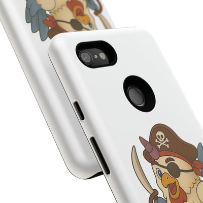 Pirate Chicken Phone Case | Fun Cartoon Cases for Kids, Unisex, Gifts for Gamers, Novelty Accessories, Adventure Theme