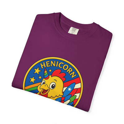 Henicorn Graphic T-Shirt, Funny Gift, Unisex Casual Tee, Quirky Apparel, Chicken Lover Shirt, Celebrate Uniqueness