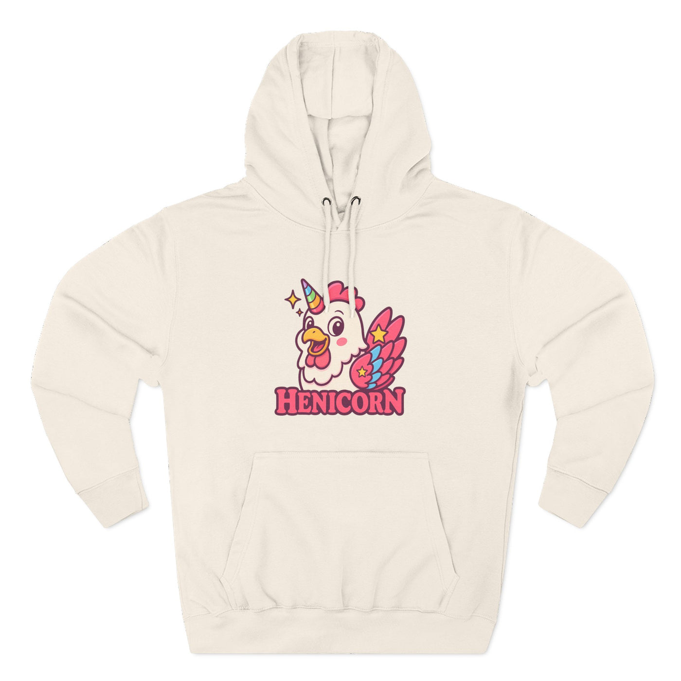 Henicorn Graphic Hoodie, Cute Fleece Sweatshirt, Unique Animal Hoodie, Gift for Animal Lovers, Cozy Graphic Apparel, Fun Unicorn Hoodie