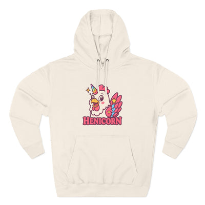Henicorn Graphic Hoodie, Cute Fleece Sweatshirt, Unique Animal Hoodie, Gift for Animal Lovers, Cozy Graphic Apparel, Fun Unicorn Hoodie