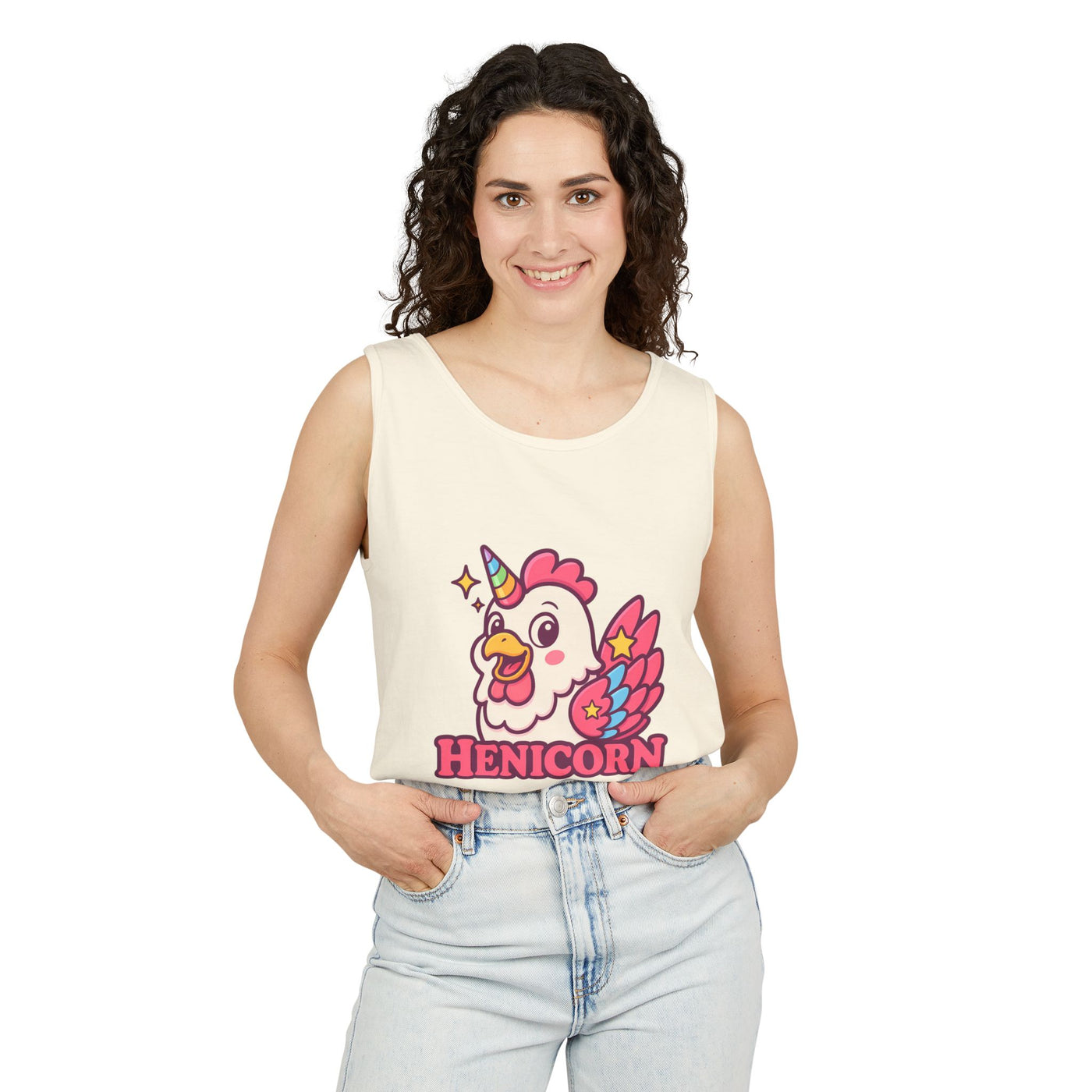 Henicorn Unisex Tank Top, Cute Animal Shirt, Funny Gift, Summer Fashion, Animal Lover Gift