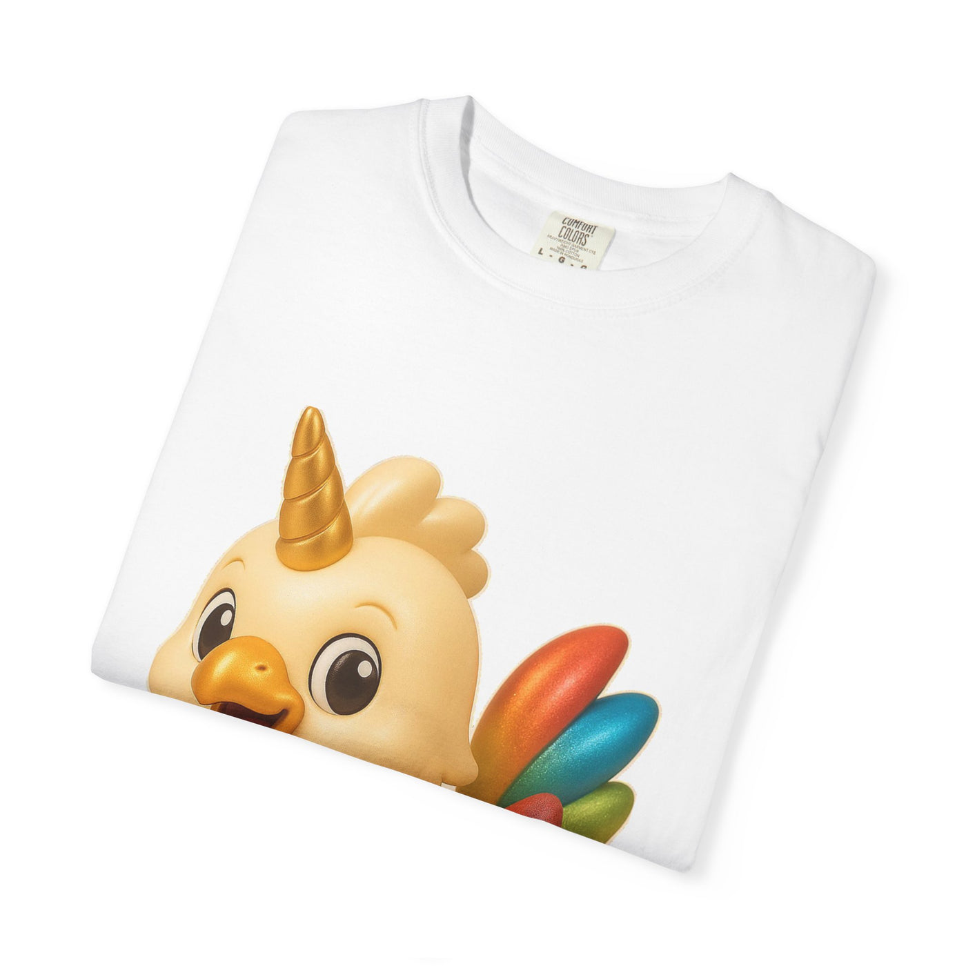 Whimsical Animal T-Shirt, Cute Unicorn Chicken Tee, Fun Gift for Kids & Adults, Casual Wear, Playful Graphic Top, Summer Apparel