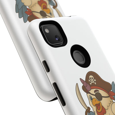 Pirate Chicken Phone Case | Fun Cartoon Cases for Kids, Unisex, Gifts for Gamers, Novelty Accessories, Adventure Theme