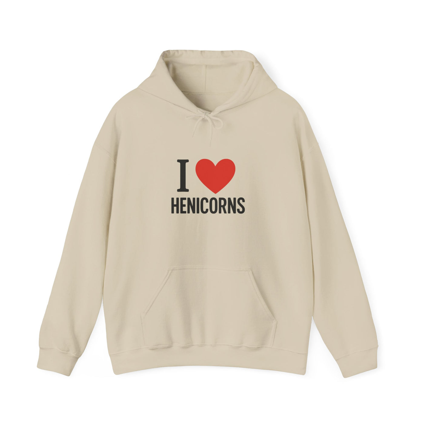 I Love Henicorns Hoodie - Fun Gift for Unicorn Lovers, Cozy Sweatshirt for Kids and Adults, Perfect for Birthdays, Holidays, and Casual Wear