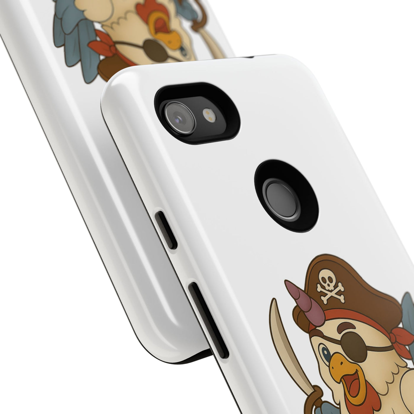 Pirate Chicken Phone Case | Fun Cartoon Cases for Kids, Unisex, Gifts for Gamers, Novelty Accessories, Adventure Theme