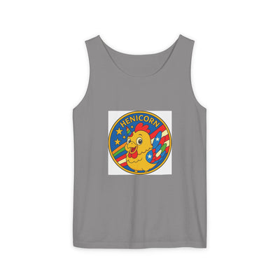 Henicorn Unisex Tank Top - Fun Graphic Tee for Summer, Gifts for Chicken Lovers, Festival Wear, Casual Wear, Unique Fashion