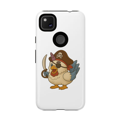 Pirate Chicken Phone Case | Fun Cartoon Cases for Kids, Unisex, Gifts for Gamers, Novelty Accessories, Adventure Theme