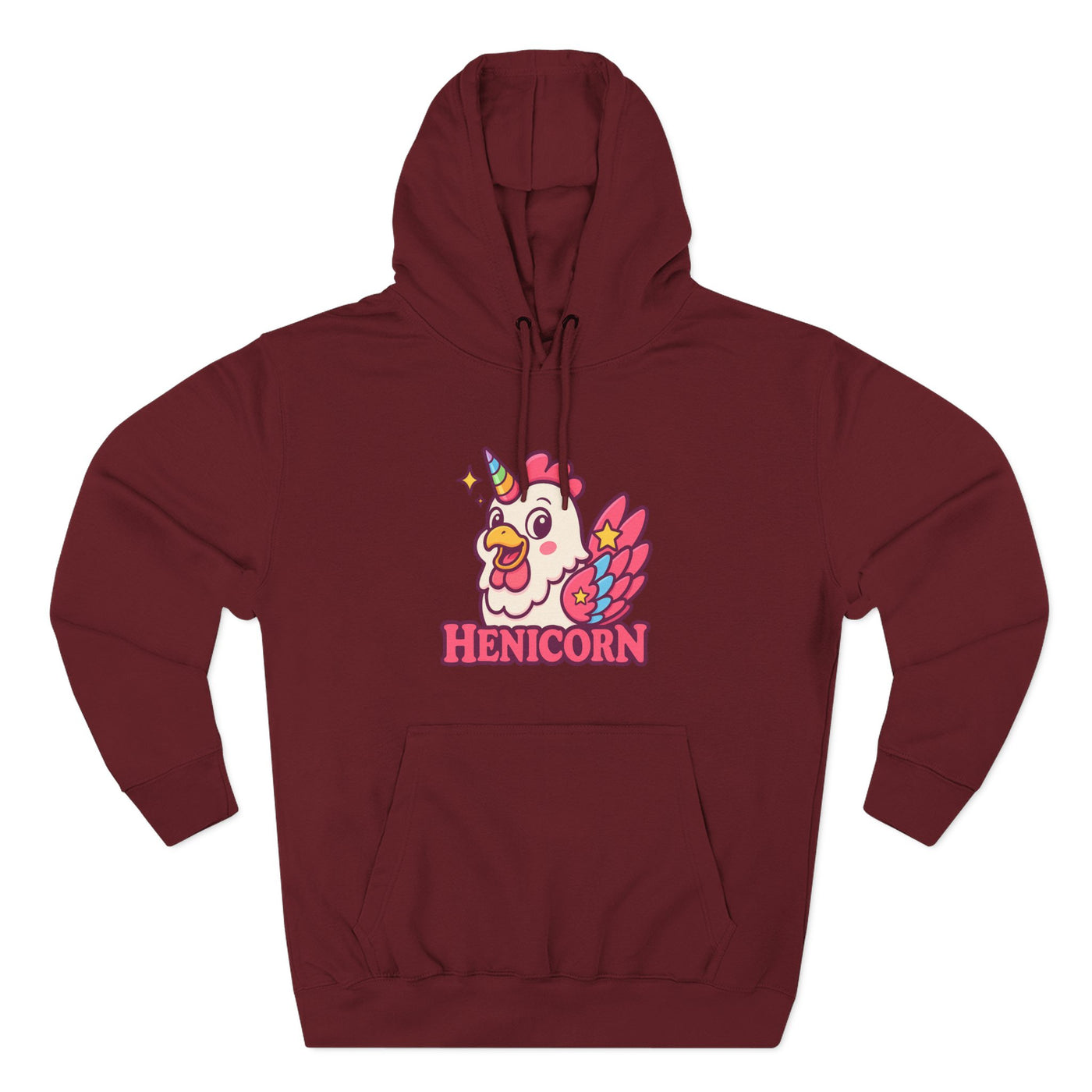 Henicorn Graphic Hoodie, Cute Fleece Sweatshirt, Unique Animal Hoodie, Gift for Animal Lovers, Cozy Graphic Apparel, Fun Unicorn Hoodie
