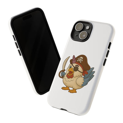 Pirate Chicken Phone Case | Fun Cartoon Cases for Kids, Unisex, Gifts for Gamers, Novelty Accessories, Adventure Theme