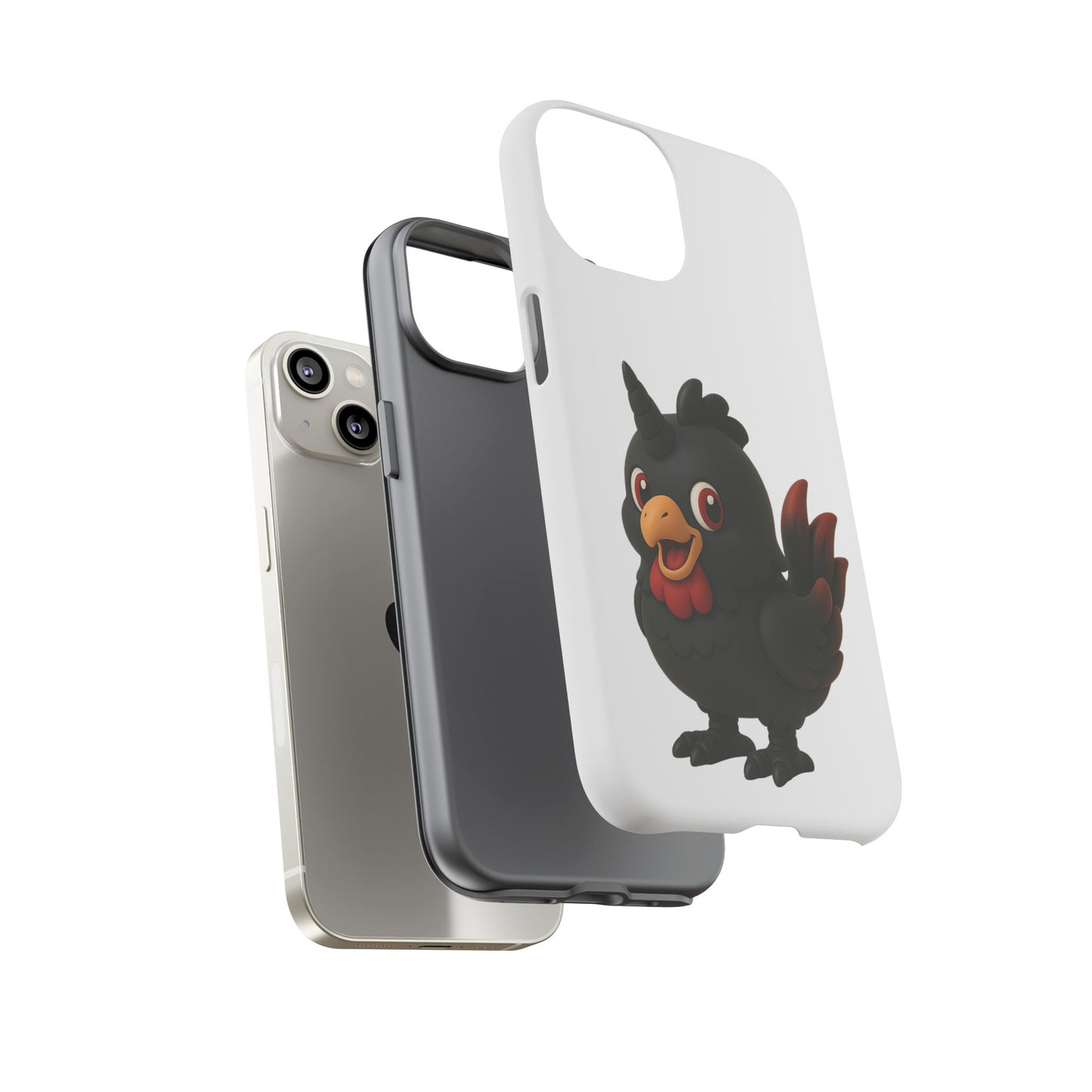 Cute Cartoon Bird Phone Case, Tough Phone Cover, Unique Gift for Bird Lovers, Fun Accessories for Kids, Christmas Present