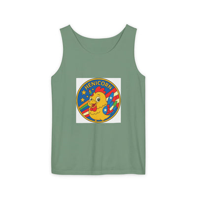 Henicorn Unisex Tank Top - Fun Graphic Tee for Summer, Gifts for Chicken Lovers, Festival Wear, Casual Wear, Unique Fashion