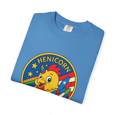 Henicorn Graphic T-Shirt, Funny Gift, Unisex Casual Tee, Quirky Apparel, Chicken Lover Shirt, Celebrate Uniqueness
