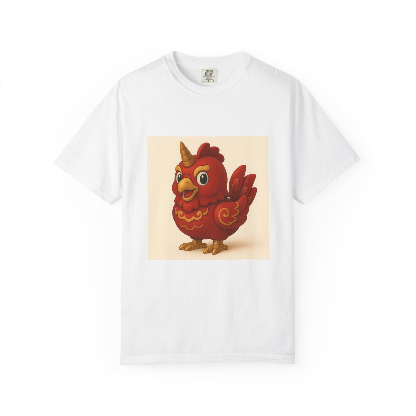 Whimsical Unicorn Bird T-shirt for Animal Lovers, Casual Wear, Gift, Summer Outfit, Fun & Playful Design