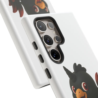 Cute Cartoon Bird Phone Case, Tough Phone Cover, Unique Gift for Bird Lovers, Fun Accessories for Kids, Christmas Present