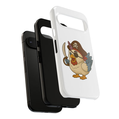 Pirate Chicken Phone Case | Fun Cartoon Cases for Kids, Unisex, Gifts for Gamers, Novelty Accessories, Adventure Theme