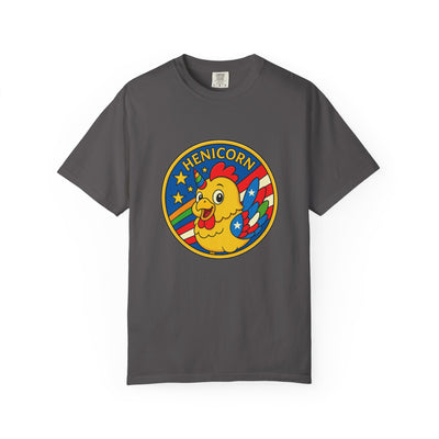 Henicorn Graphic T-Shirt, Funny Gift, Unisex Casual Tee, Quirky Apparel, Chicken Lover Shirt, Celebrate Uniqueness