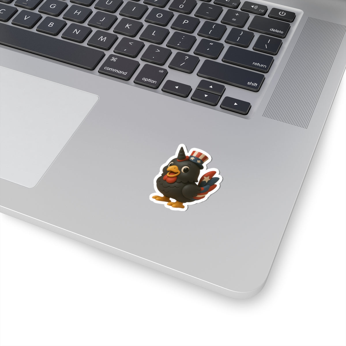 Patriotic Chicken Kiss-Cut Stickers, Fun Laptop Decals, Holiday Party Decor, Independence Day Stickers, Unique Gifts