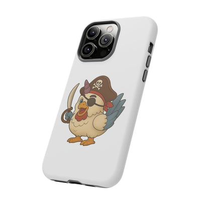 Pirate Chicken Phone Case | Fun Cartoon Cases for Kids, Unisex, Gifts for Gamers, Novelty Accessories, Adventure Theme