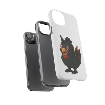 Cute Cartoon Bird Phone Case, Tough Phone Cover, Unique Gift for Bird Lovers, Fun Accessories for Kids, Christmas Present