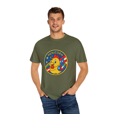 Henicorn Graphic T-Shirt, Funny Gift, Unisex Casual Tee, Quirky Apparel, Chicken Lover Shirt, Celebrate Uniqueness