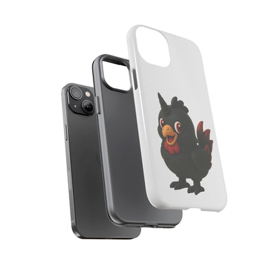 Cute Cartoon Bird Phone Case, Tough Phone Cover, Unique Gift for Bird Lovers, Fun Accessories for Kids, Christmas Present
