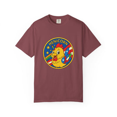 Henicorn Graphic T-Shirt, Funny Gift, Unisex Casual Tee, Quirky Apparel, Chicken Lover Shirt, Celebrate Uniqueness