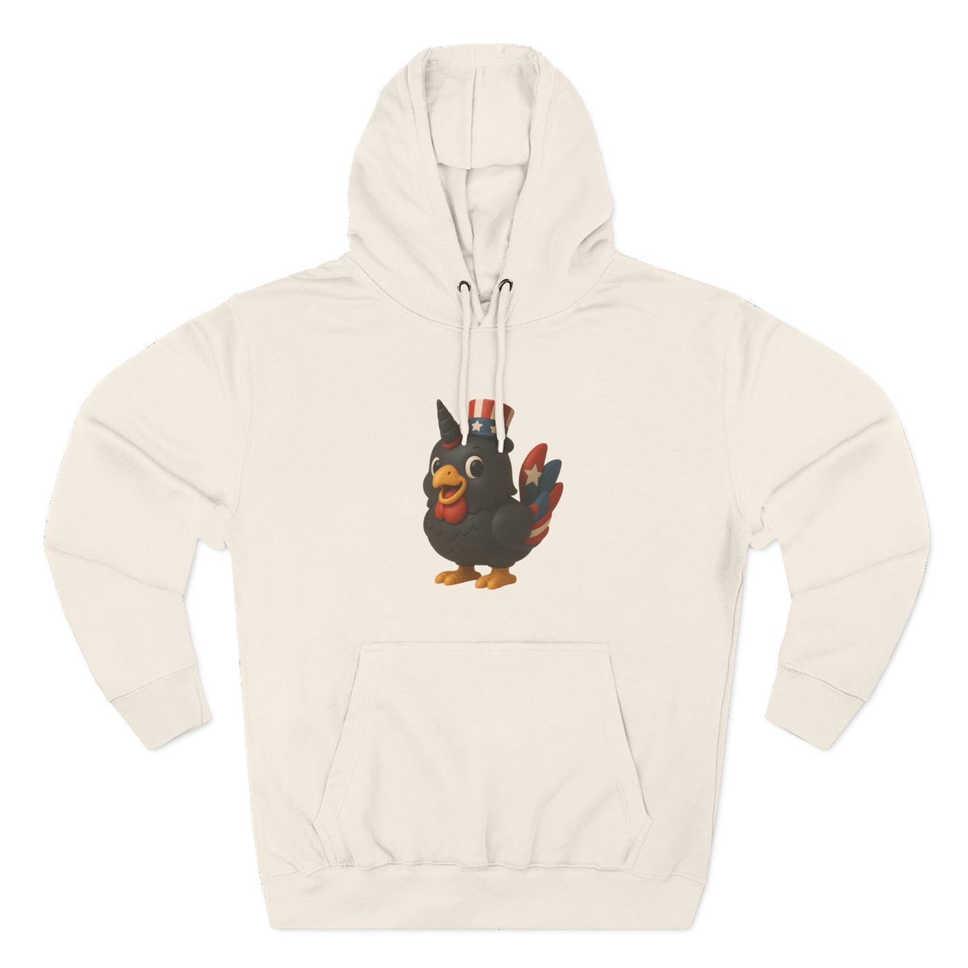 Humorous Fleece Hoodie with Quirky Chicken Design, Cozy Winter Wear, Perfect Gift for Chicken Lovers, Funny Animal Hoodie, Casual Sweatshirt