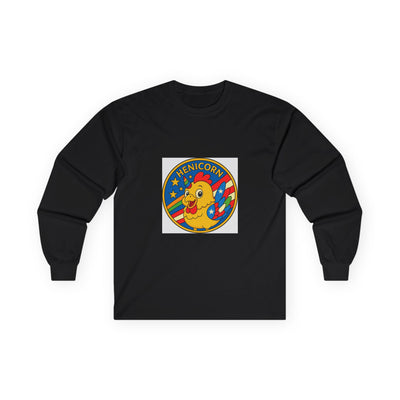 Henicorn Long Sleeve Tee, Cute Funny Tee, Gift for Chicken Lovers, Fun Casual Wear, Unisex Humor Top