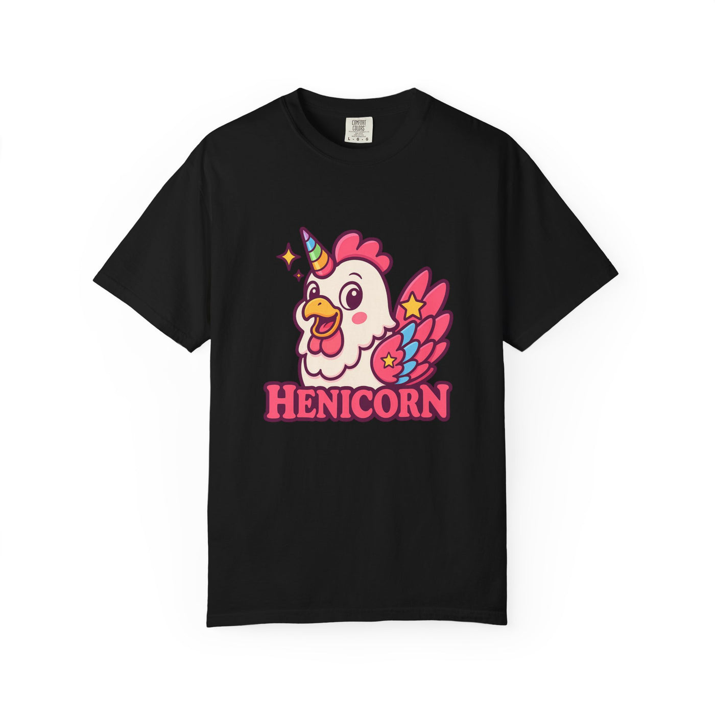 Cute Henicorn Unisex T-Shirt | Fun Gift for Unicorn Lovers, Animal Lovers, Quirky Tee, Casual Wear, Birthday Gift