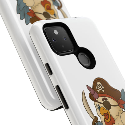 Pirate Chicken Phone Case | Fun Cartoon Cases for Kids, Unisex, Gifts for Gamers, Novelty Accessories, Adventure Theme