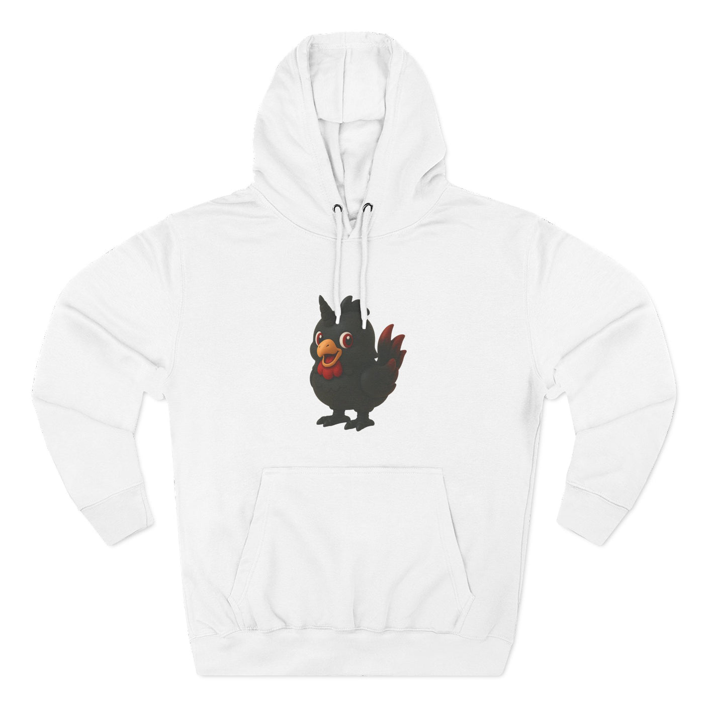 Playful Chicken Fleece Hoodie - Cozy Sweatshirt for Animal Lovers, Gift for Birthdays, Halloween, Casual Wear, Fun Style