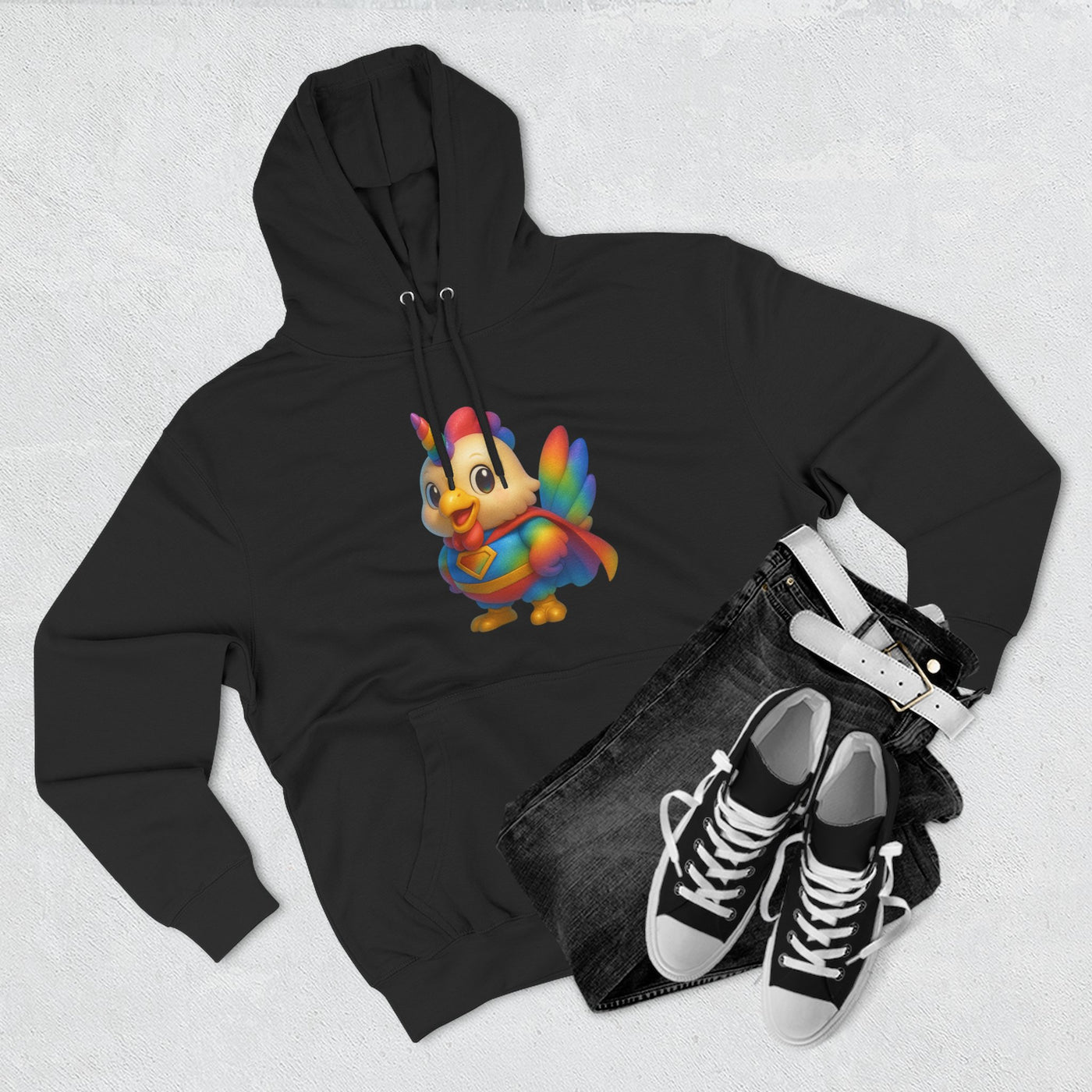 Rainbow Unicorn Hoodie, Cute Animal Sweatshirt, Cozy Fleece Pullover, Gifts for Kids, Perfect for Birthdays or Holidays