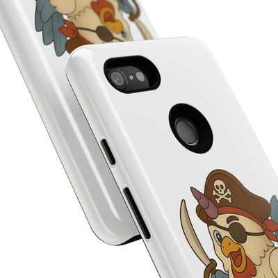 Pirate Chicken Phone Case | Fun Cartoon Cases for Kids, Unisex, Gifts for Gamers, Novelty Accessories, Adventure Theme