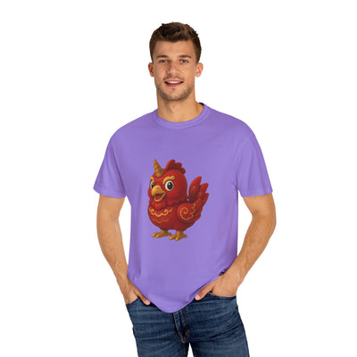 Charming Cartoon Bird Tee, Unisex T-Shirt, Cute Graphic Shirt, Fun Casual Wear, Perfect Gift for Bird Lovers