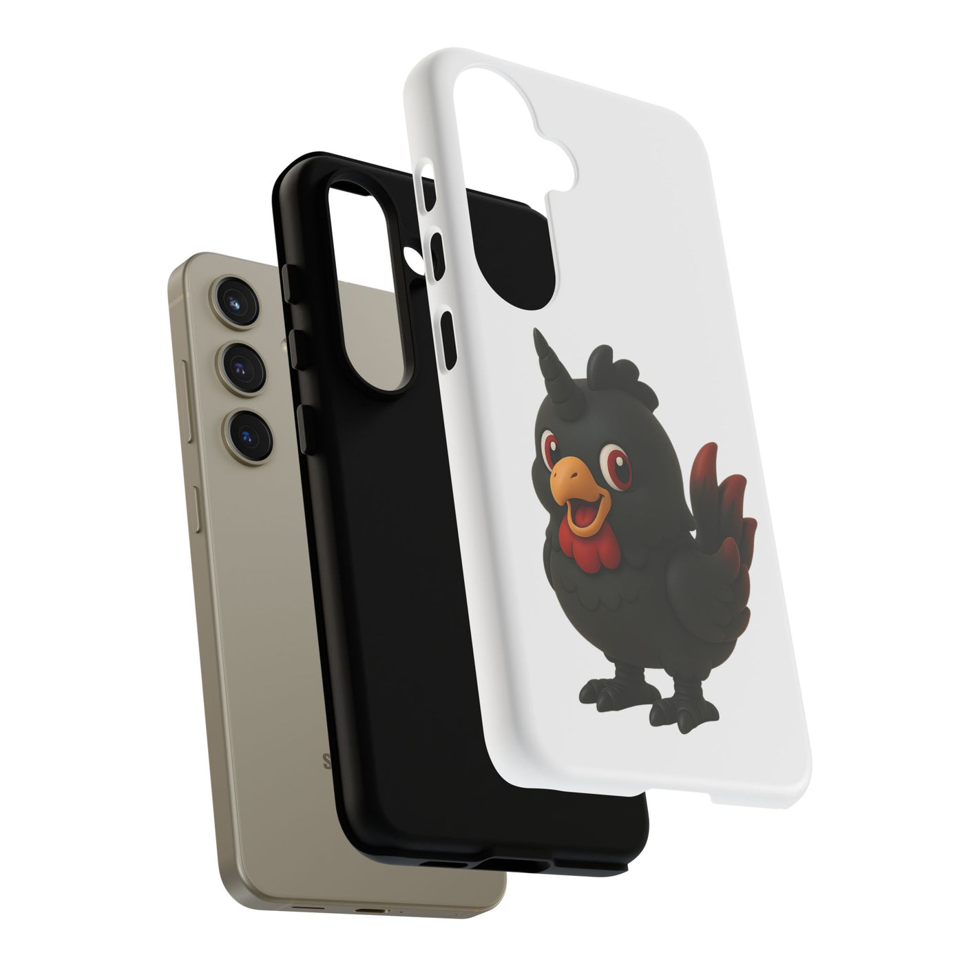 Cute Cartoon Bird Phone Case, Tough Phone Cover, Unique Gift for Bird Lovers, Fun Accessories for Kids, Christmas Present