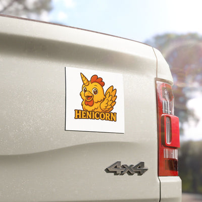 Fun Henicorn Car Magnets | Cute Vehicle Decor, Gifts for Animal Lovers, Funny Bumper Stickers, Unique Home Accessories