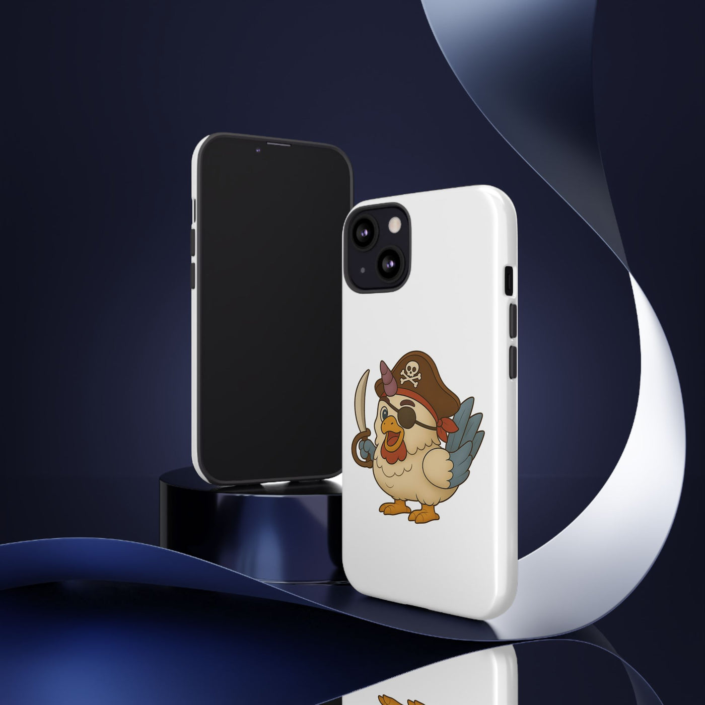 Pirate Chicken Phone Case | Fun Cartoon Cases for Kids, Unisex, Gifts for Gamers, Novelty Accessories, Adventure Theme