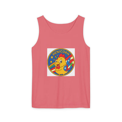 Henicorn Unisex Tank Top - Fun Graphic Tee for Summer, Gifts for Chicken Lovers, Festival Wear, Casual Wear, Unique Fashion