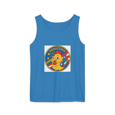 Henicorn Unisex Tank Top - Fun Graphic Tee for Summer, Gifts for Chicken Lovers, Festival Wear, Casual Wear, Unique Fashion
