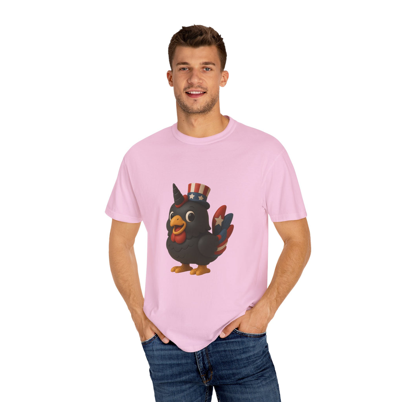 Patriotic Rooster Tee, Unisex Garment-Dyed T-shirt for 4th of July, Cute Animal Shirt, Backyard BBQ Apparel, Summer Casual Wear, [...]