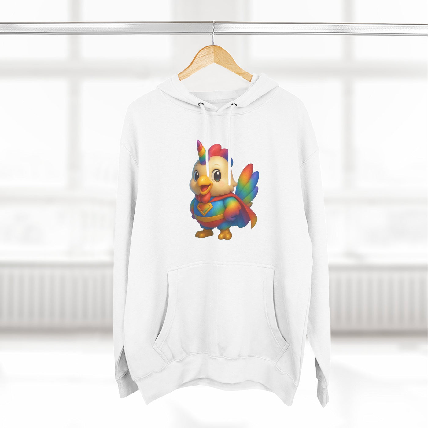 Rainbow Unicorn Hoodie, Cute Animal Sweatshirt, Cozy Fleece Pullover, Gifts for Kids, Perfect for Birthdays or Holidays