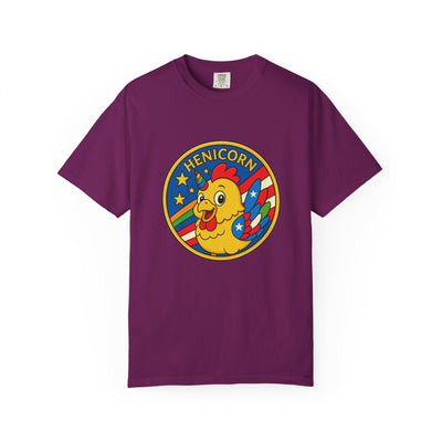 Henicorn Graphic T-Shirt, Funny Gift, Unisex Casual Tee, Quirky Apparel, Chicken Lover Shirt, Celebrate Uniqueness