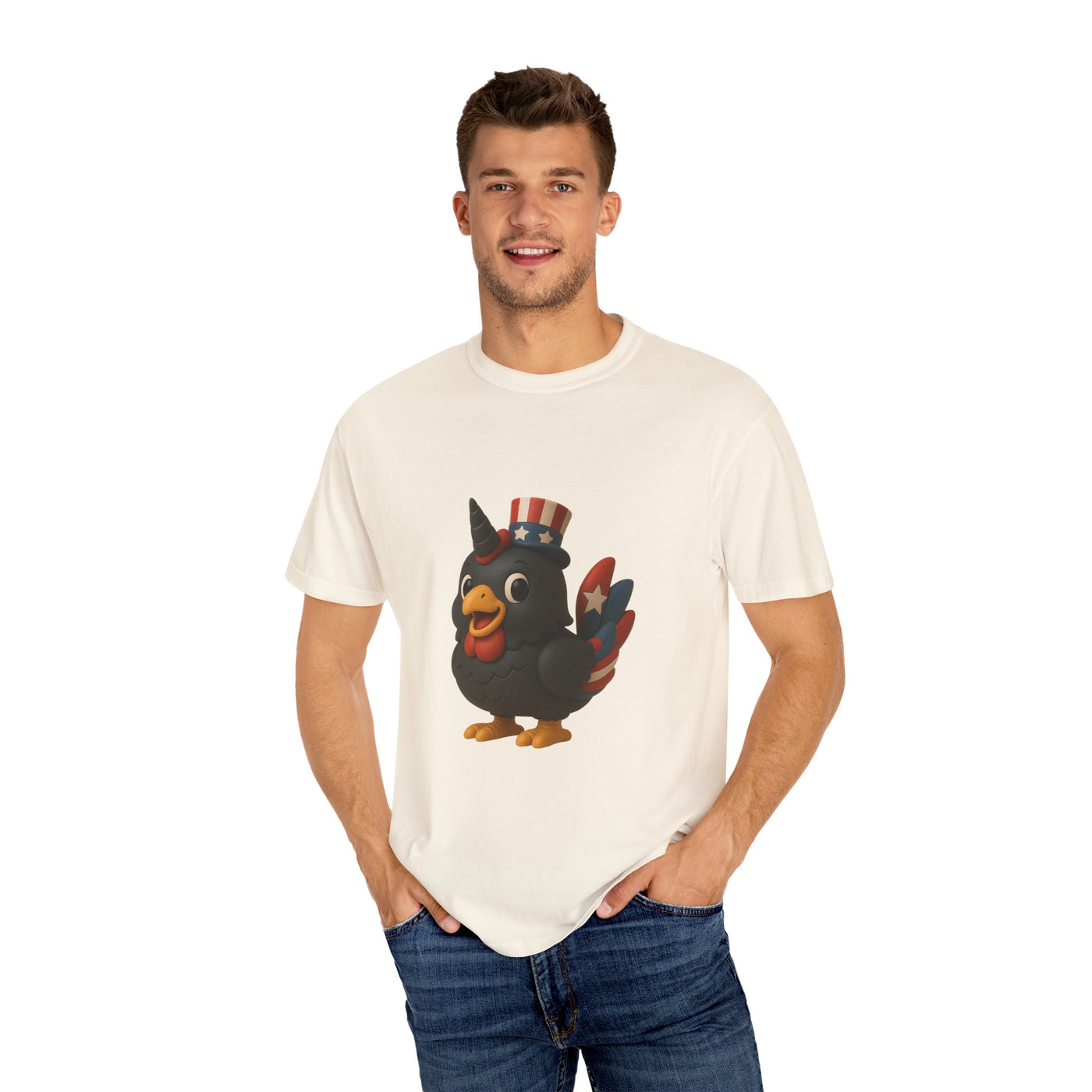 Patriotic Rooster Tee, Unisex Garment-Dyed T-shirt for 4th of July, Cute Animal Shirt, Backyard BBQ Apparel, Summer Casual Wear, [...]